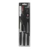 R H. Forschner by Victorinox 3-Piece Paring Knife Set, Black Poly Handles