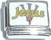 Clearly Charming Jesus & Three Nails Italian Charm Bracelet Link