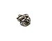Green Girl Pewter Baby Toady 13x12mm Pewter Beads