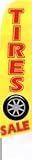 Tires Feather Flag (11 x 2.5 Feet)
