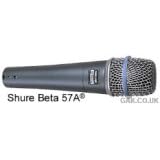 Shure Beta57A vocal/instrument dynamic mic (supercardioid)
