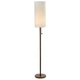 Adesso Hamptons Floor Lamp, Walnut