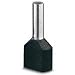 AI-Twin 2X 1 5-12 BK, Ferrules Terminal Electrolytic Copper Black F 20mm (50 Items)