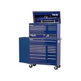 International Tool Boxes CR85477BLM-FS 42 22 Drawer Chest and Cabinet Combo with Free Side Cabinet - Pony Car Edition by