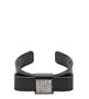 Lulu Guinness Double Bow Jet Diamante Cuff Bracelet