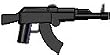 BrickArms 2.5 Scale LOOSE Weapon AK Assault Rifle Black
