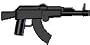 BrickArms 2.5 Scale LOOSE Weapon AK Assault Rifle Black