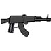 BrickArms 2.5 Scale LOOSE Weapon AK Assault Rifle Black