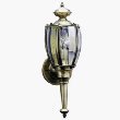 Cooper/Regent Motion Activated Solid Brass Carriage Lantern