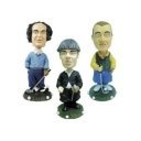 Three Stooges Golf Head Knocker Bobblehead 3-Pack by NECA