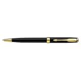 Parker Sonnet Lacquer Medium Point Ballpoint Pen with Golden Trim, Black (1743582)
