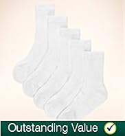 5 Pairs of Cotton Rich Sports Socks