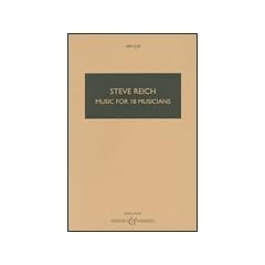 Music for 18 Musicians: 4 Frauenstimmen (SSSA) und Ensemble. (Hawkes Pocket Scores)