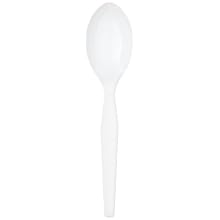 Dixie TM207 Medium Weight Polystyrene Teaspoon, 5.88" Length, White (10 Packs of 100)