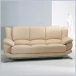 Global Furniture USA Edwards Beige Leather Sofa