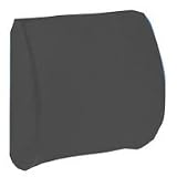 Lumbar Cushion Memory Foam Back Support, Grey/Blue, Size: 13 X 13 Inches - 1 ea