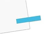 Redi-Tag 20035 Small Rectangular Removable/Reusable Page Flags, 1x3/16, Blue, 3,600/Bulk Pack