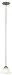 Yosemite Home Decor 94251R-1SN Vernal Falls One Light Mini Pendant, Satin Nickel Frame with White Frost Shade