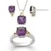 ZALES Cushion-Cut Amethyst and Diamond Accent title=