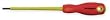 Westward 1YXJ9 Insulated Slotted Screwdriver, 1/8x4 In