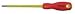 Westward 1YXJ9 Insulated Slotted Screwdriver, 1/8x4 In