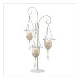 Crystal Drop Votive Candle Holder Wedding Centerpiece by Furniture Creations