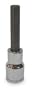 Westward 1EZN7 Hex Bit Socket, 1/2 In Dr, 6mm, 3 1/2 In L