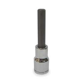 Westward 1EZN7 Hex Bit Socket, 1/2 In Dr, 6mm, 3 1/2 In L