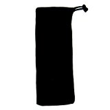 Drawstring Double Dong Dildo Bag in BLACK 18" length x 5" width - Adult Sex Toy Storage