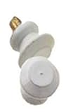 Dollhouse Miniature White Enameled Door Knobs
