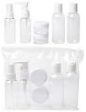 TSA APPROVED Travel Kit - 6 Bottle Set of Travel Size Bottles and Bag, Tidy Space Products Travel Containers are for Travel Size Carry On Bag, as Air Travel Accessories