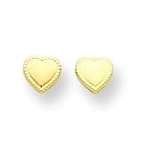 14k Heart Earrings