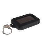 Solar Powered LED Flashlight Keychain