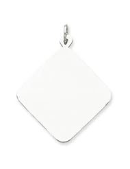 Sterling Silver Engraveable Disc Charm