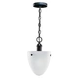 Sea Gull Lighting 51035-962 Metropolis Collection Light-Light Pendant, Brushed Nickel Finish with Satin Etched Glass