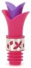 135 Creative Lily Wine Pourer + Stopper - Deep Pink