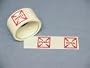 Palmer Packaging Z150SP-4 Printed Message Tape "Fragile (2-Way Readable)". Strong, waterproof, 1.9 mil polypropylene, white tape with red ink. Roll size 2" x 55 yds.