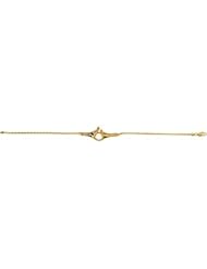 14k Yellow Gold Mother And Child Bracelet 7 Inch - JewelryWeb