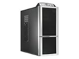 Zoom Produkt-Bild: COMPUCASE 6XG3 Super Midi Gaming Tower On Top Front Panel 2xUSB 1xeSATA Audio 1xFirewire werkzeuglose Montage TAC 2.0 schwarz silber
