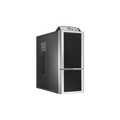 COMPUCASE 6XG3 Super Midi Gaming Tower On Top Front Panel 2xUSB 1xeSATA Audio 1xFirewire werkzeuglose Montage TAC 2.0 schwarz silber