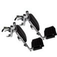 Invacare Corporation Wheelchair Hemi Elevating Legrest, Composite Foot Plates, WITHOUT HEEL LOOPS