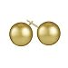 10.5-11mm Golden South Sea Pearl (AAA) Earrings in 18K Yellow Gold