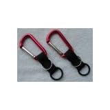 (2) Water Bottle Holders W/ Red Aluminum Carabiner Attachments