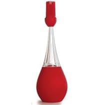 iSi Basics Silicone Standing Baster with Brush, Red