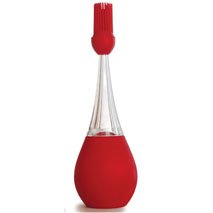 Click here to buy iSi Basics Silicone Standing Baster with Brush, Red by iSi.