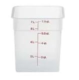 Cambro 8 qt. Translucent CamSquare Food Storage Containers, 6/PK, Translucent, 8SFSPP-190