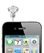 Clear Diamond Style 3.5mm Anti-Dust Plug Stopper for Garmin-asus cell phone 