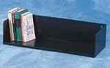 Buddy Products 1121-4 One-tier recycled steel book rack without dividers, black