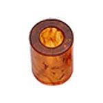 00g Amber Flesh Tube, in 00g (Gauge), Sold Individually