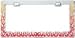 Chrome Hot Rod Flames License Plate Frame